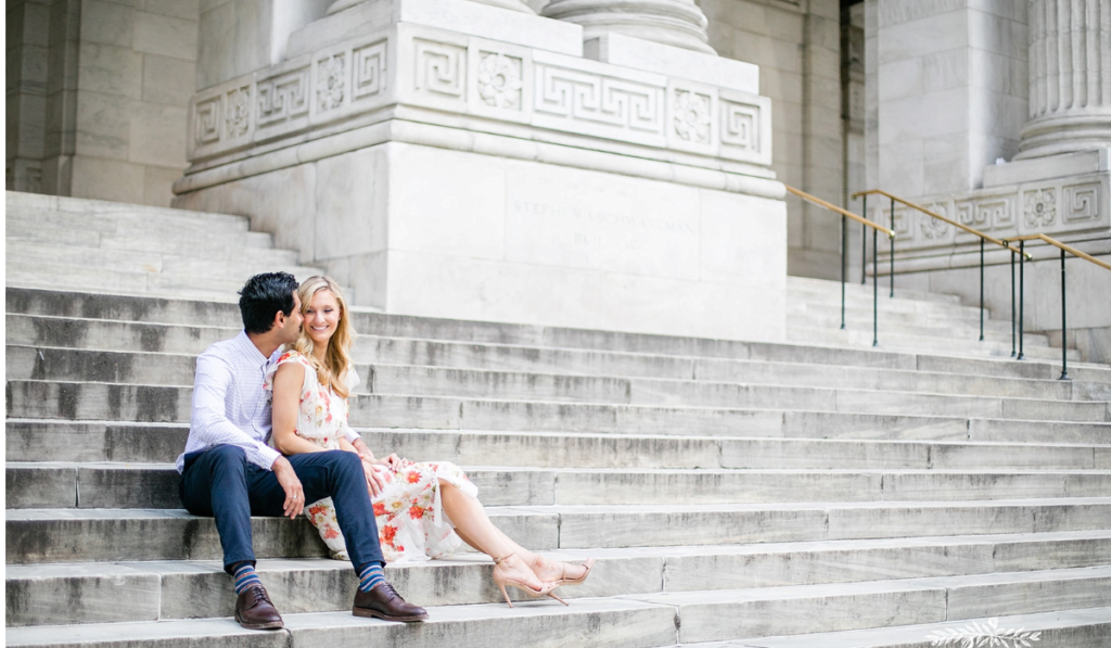 Romantic Photographs in Bryant Park NYC 