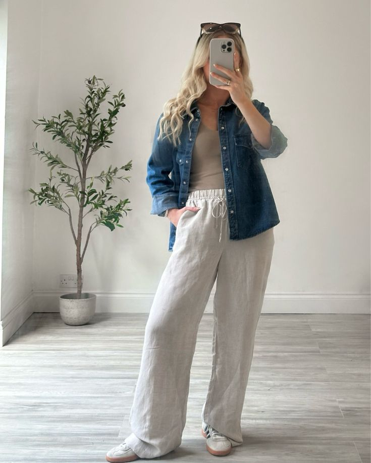 20 Linen Pants Outfit Work Ideas 7 image 74
